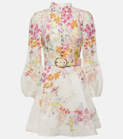 Zimmermann Natura floral linen minidress