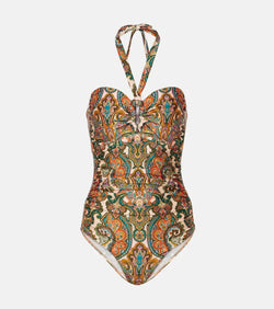 Zimmermann Ottie Wide Link paisley swimsuit | LYBSTORE