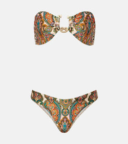 Zimmermann Ottie paisley ring-detail bikini