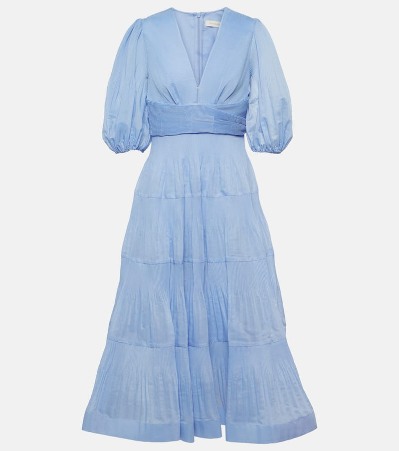 Zimmermann Pleated chiffon midi dress