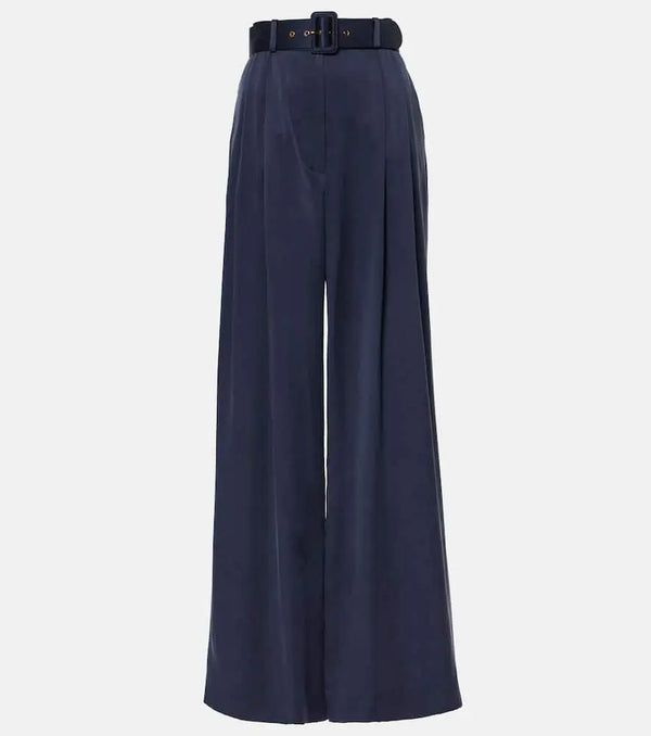 Zimmermann Tuck silk wide-leg pants