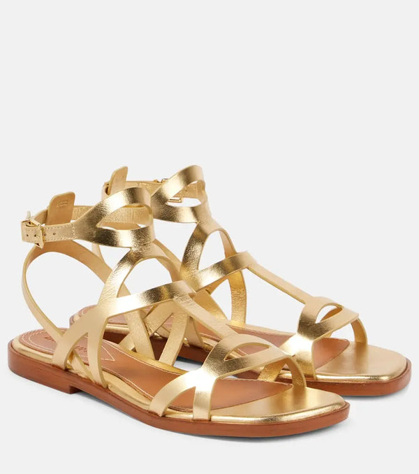 Zimmermann Zimmermann Bay metallic leather sandals