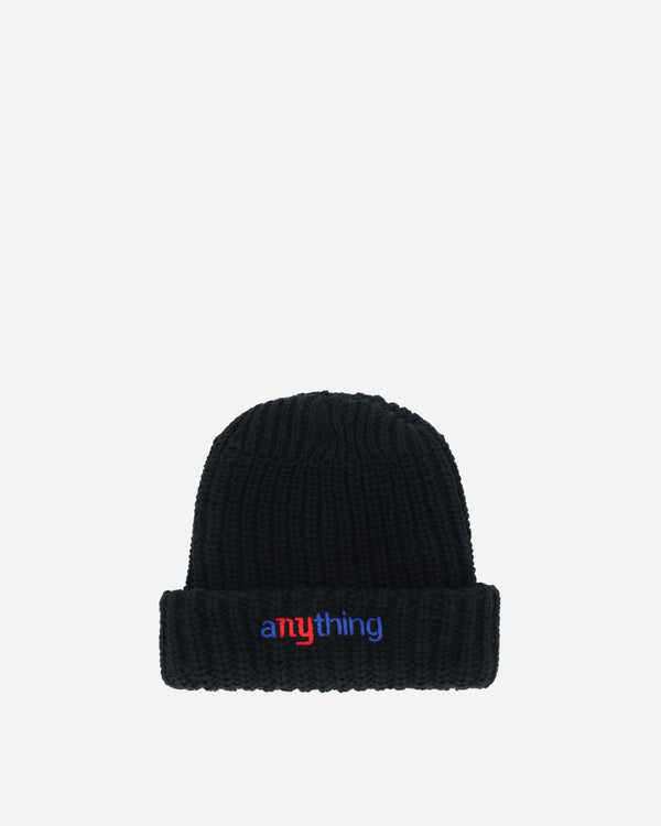 aNYthing Classic Logo Beanie Black