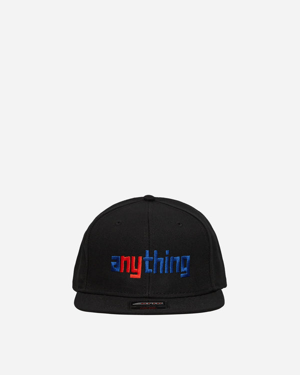 aNYthing Speedball Logo Flat Brim Hat Black