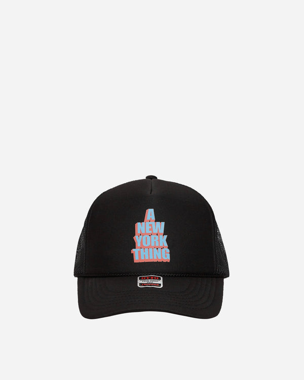 aNYthing Stacked Trucker Hat Black