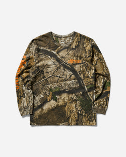 aNYthing Men s No Tresspassing Longsleeve T-Shirt Realtree Camo