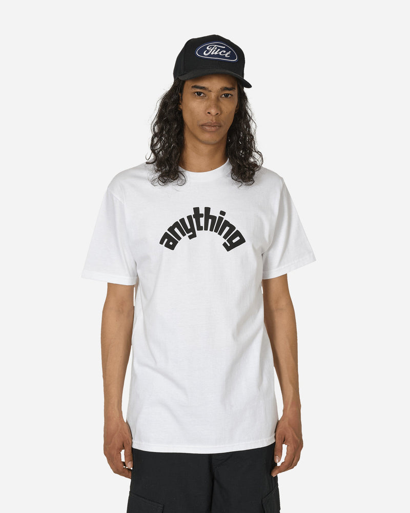 aNYthing Curved Logo T-Shirt White / Black