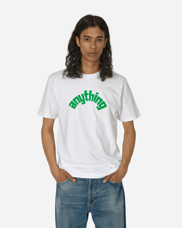 aNYthing Curved Logo T-Shirt White / Green