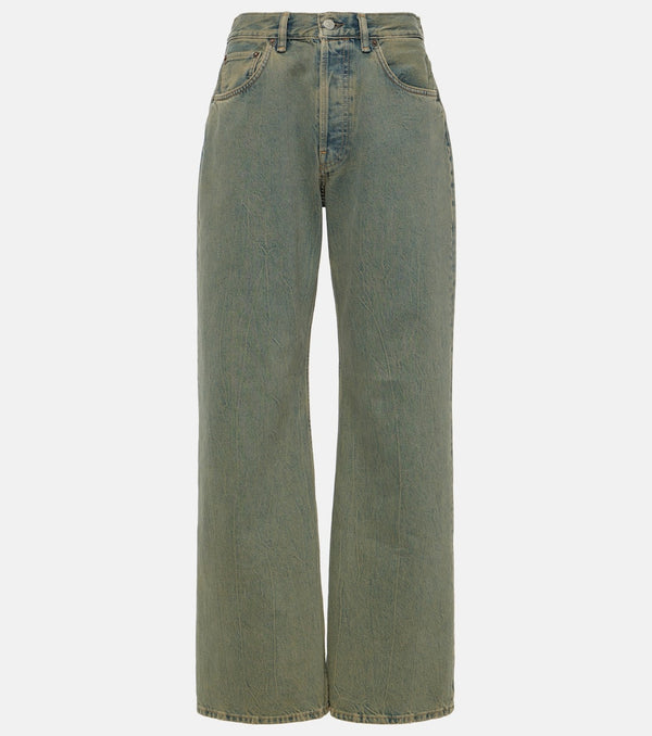 Acne Studios 2021F mid-rise wide-leg jeans