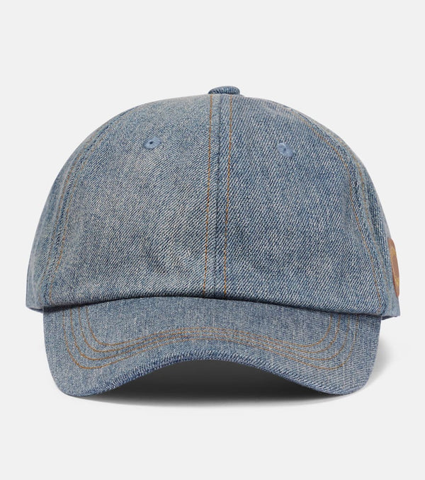 Acne Studios Bleached denim baseball cap