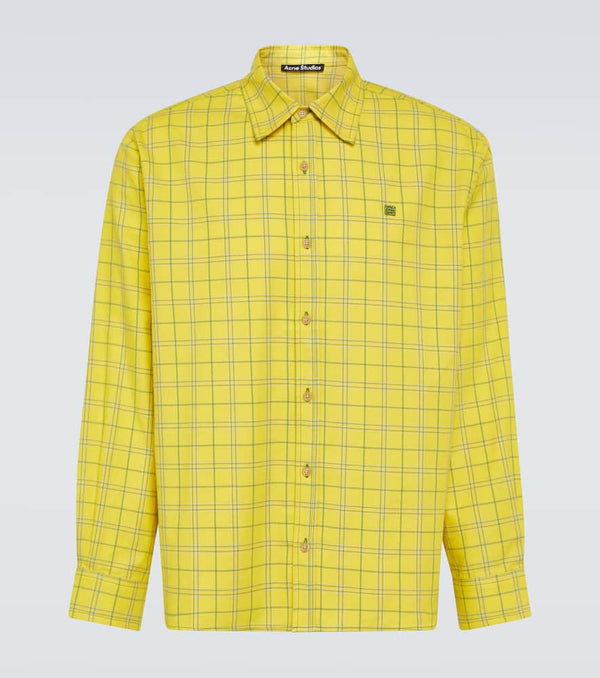 Acne Studios Checked cotton shirt