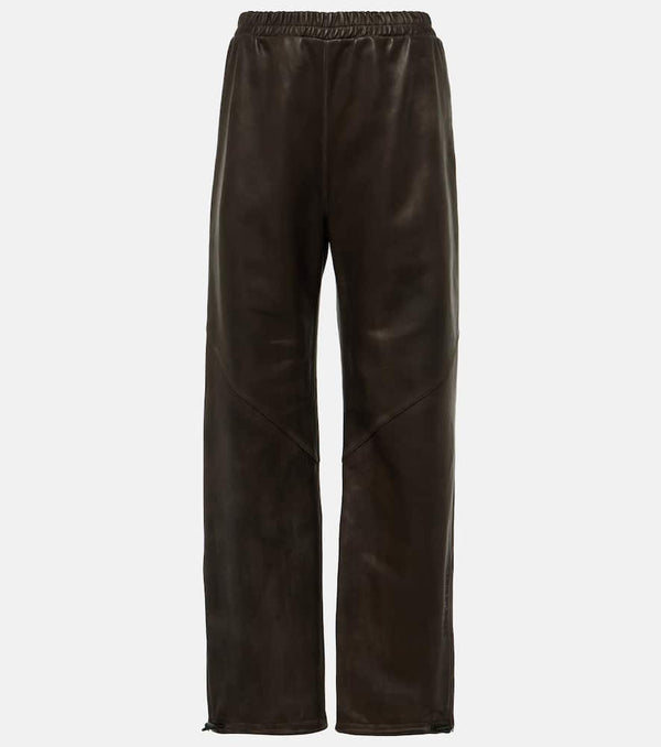 Acne Studios Embossed leather sweatpants