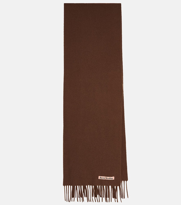 Acne Studios Fringed wool scarf