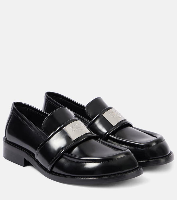 Acne Studios Logo leather loafers