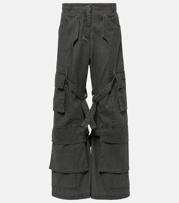 Acne Studios Mid-rise wide-leg cargo jeans