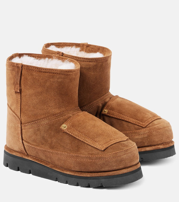 Acne Studios Shearling-lined leather ankle boots