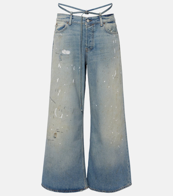 Acne Studios Trafalgar faded low-rise flared jeans