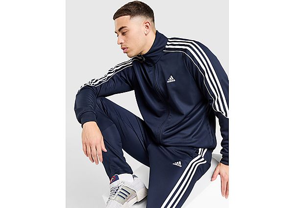 adidas 3 Stripes Doubleknit Tracksuit  Navy