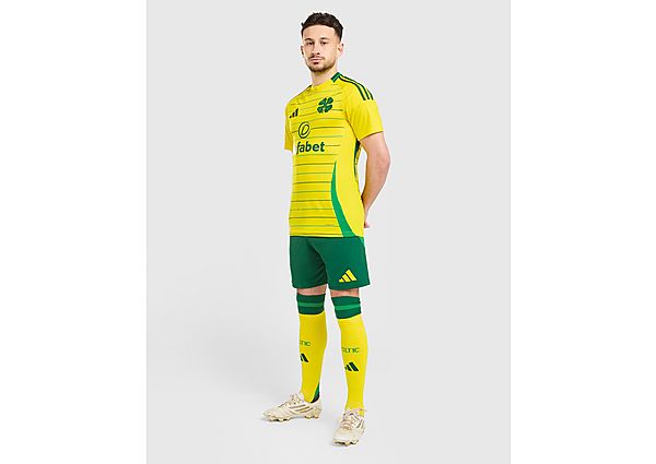 adidas Celtic 2024 25 Away Shirt Team Yellow