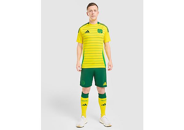 adidas Celtic 2024 25 Unsponsored Away Shirt Yellow