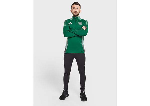 adidas Celtic Training 1 4 Zip Top Green