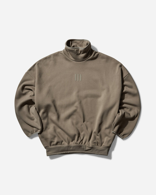 adidas Men s Fear of God Athletics Mock Neck Sweatshirt Clay