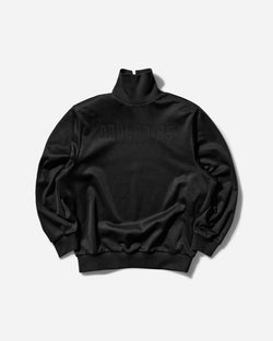 adidas Women s Fear of God Athletics Tricot Mock Neck Sweatshirt Black