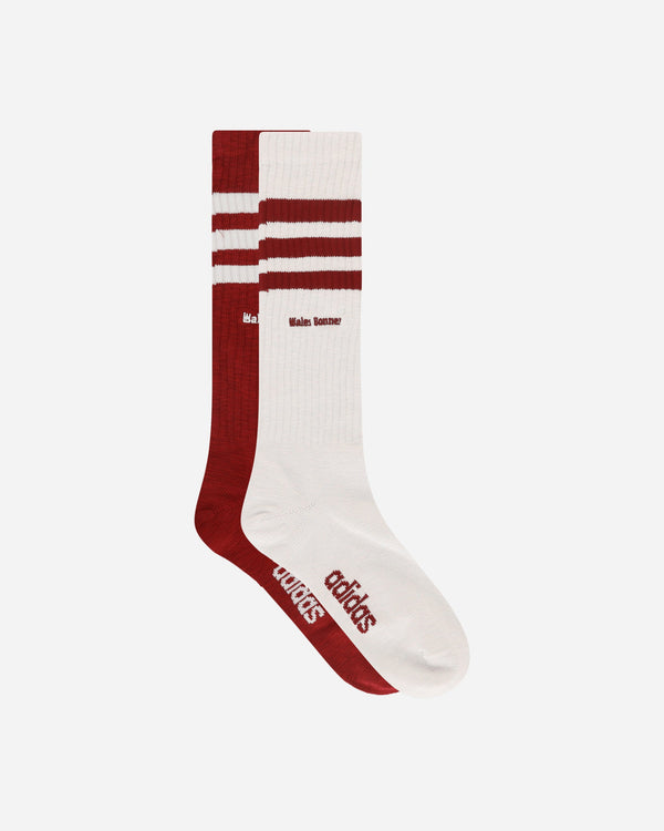 adidas Wales Bonner Socks Wonder White / Burgundy