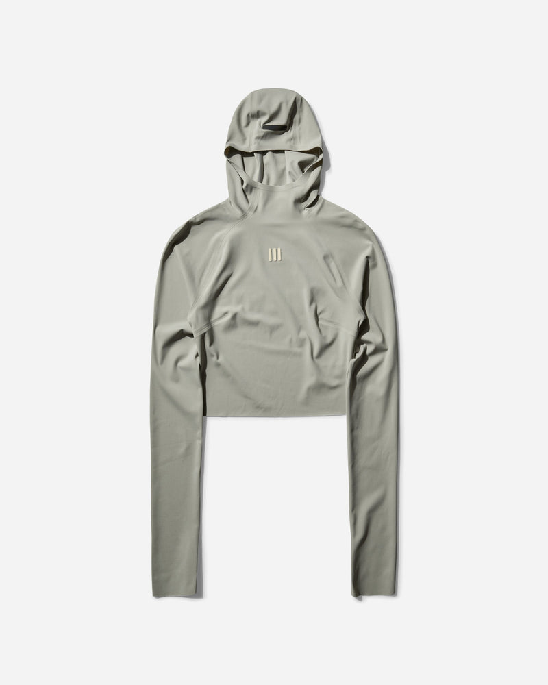 adidas Women s Fear of God Athletics Base Layer Crop Hoodie Sesame