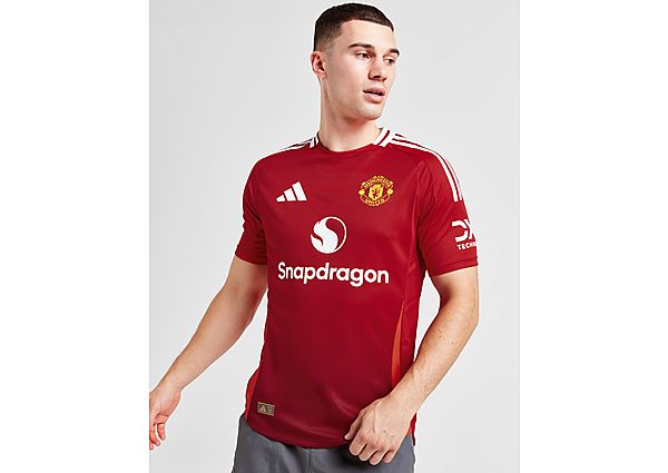 adidas Manchester United FC 2024 25 Match Home Shirt Mufc Red