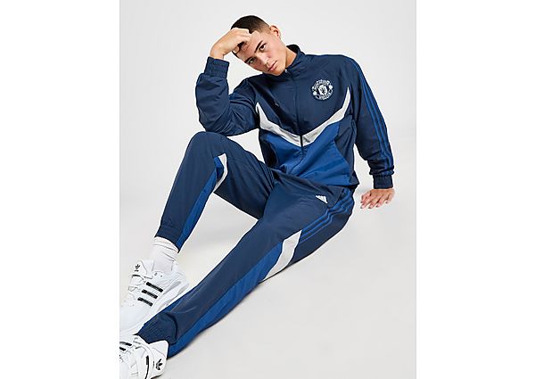 adidas Manchester United FC Track Pants Night Indigo Victory Blue