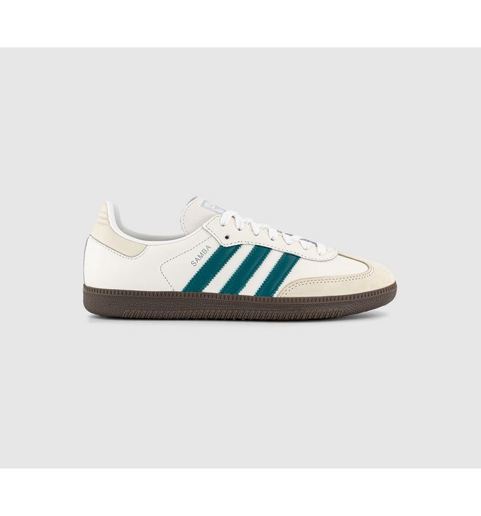 adidas Mens Samba OG Trainers Cloud White Legacy Teal Wonder White