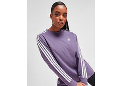 adidas Originals 3-Stripes Long Sleeve Boyfriend T-Shirt Shadow Violet s, Shadow Violet