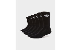 adidas Originals 6Pack Trefoil Cushion Crew Socks Black