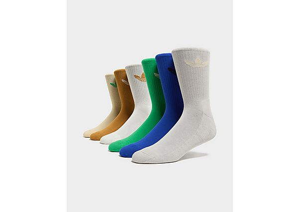 adidas Originals 6Pack Trefoil Cushion Crew Socks Multi Coloured