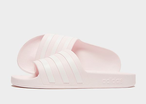 adidas Originals Adilette Aqua Slides Almost Pink Cloud White