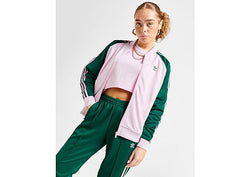 adidas Originals Oversized SST Track Top Clear Pink Collegiate Green