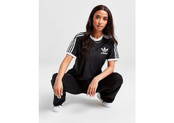 adidas Originals Pinstripe Poly T-Shirt Black