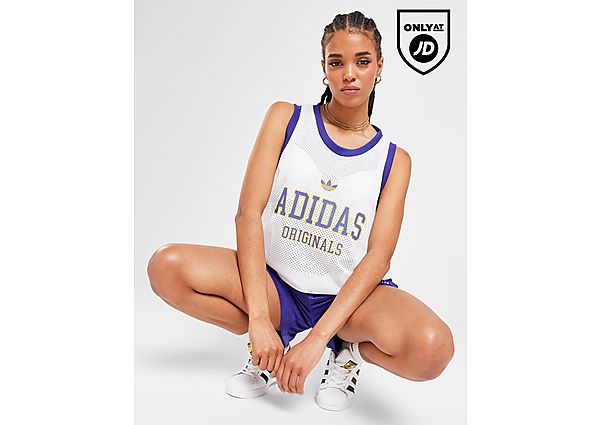 adidas Originals Varsity Mesh Tank Top White