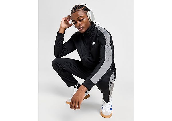 adidas Poly Panel Tracksuit Black