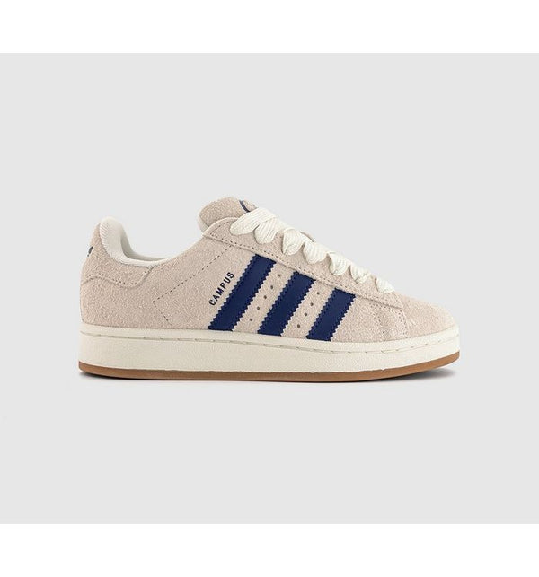 adidas Womens Campus 00s Cream White Dark Blue In Natural