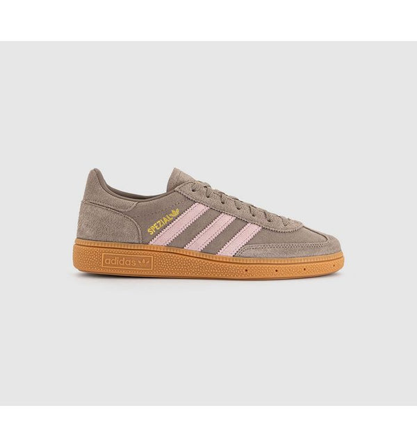 adidas Womens Exclusive Handball Spezial Trainers Chalky Brown Clear Pink Gold Metalic