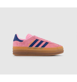 adidas Womens Gazelle Bold W Trainers Pink Glow Victory Blue Gum