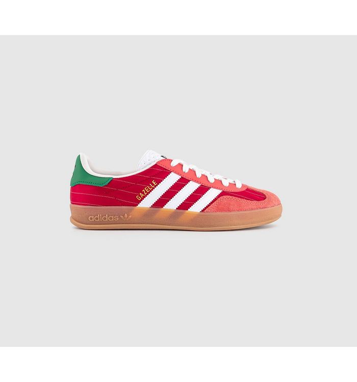 adidas Womens Gazelle Indoor Trainers Better Scarlet White Gum In Natural