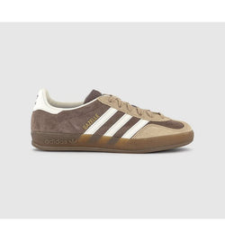 adidas Womens Gazelle Indoor Trainers Earth Strata White Magic Beige In Natural