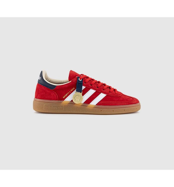 adidas Womens Handball Spezial Sporty & Rich Trainers Collegiate Red Night Indigo White