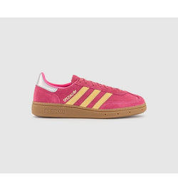 adidas Womens Handball Spezial Trainers Lucid Pink Almost Yellow Silver Metalic