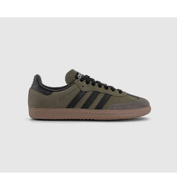 adidas Womens Samba OG Trainers Base Green Core Black Brown Desert