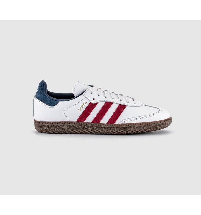 adidas Womens Samba OG Trainers White Team Victory Red Night Indigo