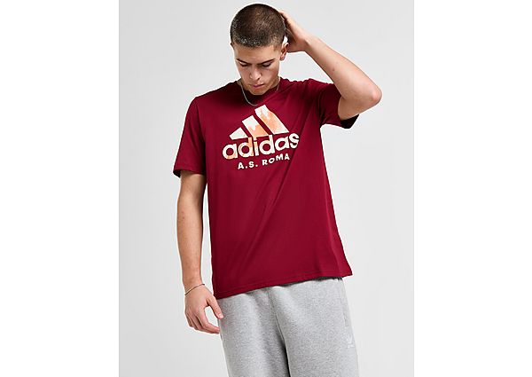 adidas AS Roma Seasonal Graphic T Shirt  Red